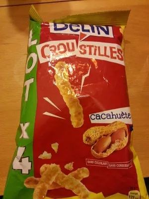 Croustilles Cacahuète Belin 4 * 140 g = 560 g, code 7622210188687