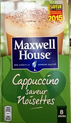 Cappuccino saveur Noisettes Maxwell House 8 * 18,5 g (148 g), code 7622210392725