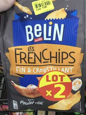 Les Frenchips goût Poulet rôti (lot x2) Belin 2 * 100 g, code 7622210746863