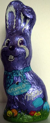 Lapin en chocolat au lait alpin Milka, Mondelez International 210 g, code 7622300515980