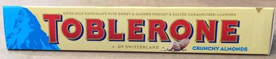 Tobleron crunchy almonds Toblerone, Mondelēz International 100 g, code 7622300710613