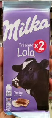 Tendre au Lait Milka, Mondelez 200 g e (2x100g), code 7622400893094