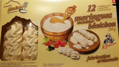 Meringues Monsieur Bénichon Fromagerie Moléson 120 g, code 7623700003176