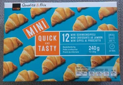 Mini Schinkengipfeli Coop, Coop Qualité & Prix 12 x 20 g, code 7624841036146