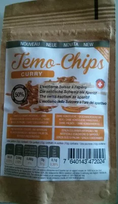 Temo-Chips Curry Scientia Natura 10 g, code 7640143472024