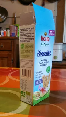 Holle Bio-biscuits Birne Apfel 125 G Holle 5 X 25g, code 7640161875876