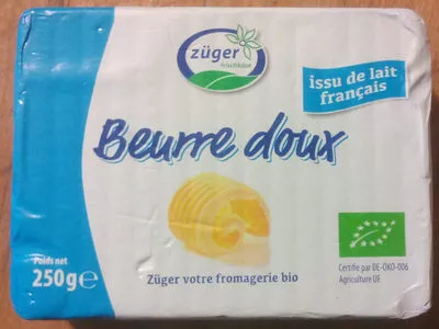 Beurre doux Züger 250 g, code 7640166792857