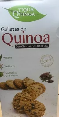 Galletas de quinoa con chispas de chocolate tiqua quinoa , code 7773400002945