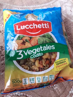 3 vegetales codito Lucchetti , code 7790070321251