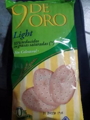 bizcochos 9 de oro light  , code 7792200000777