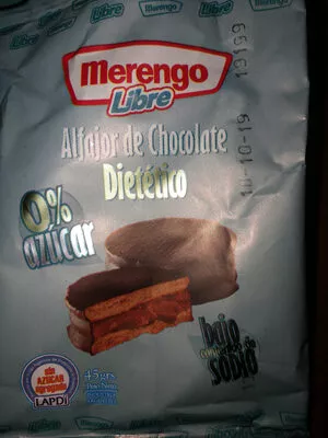 Merengo Libre - Alfajor de Chocolate Dietetico Merengo 45 g, code 7794921001033