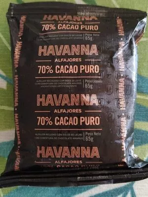 Alfajor cacao puro Havanna , code 77957597