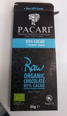 Choc. cru Pacari 85% Cacao Pacari 50 g, code 7862109270516