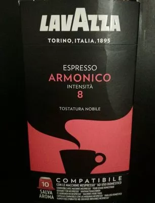 Café espresso Armónico intensidad 8 estuche 10 cápsulas Lavazza 50 g, code 8000070081024