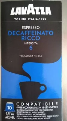 Café decaffeinato ricco Lavazza , code 8000070081093