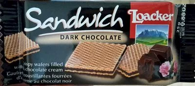 Sandwich dark chocolate Loacker 25g, code 80001478