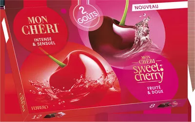 2 gouts Mon Chéri,  Ferrero 210 g ℮, 20 pièces, code 8000500301081