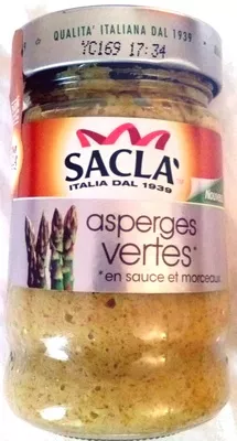 Asperges Vertes en Sauce et Morceaux Sacla 190 g e, code 8001060018044