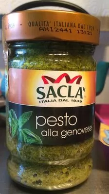 Sauce pesto alla genovese Sacla 190 gr, code 8001060375109