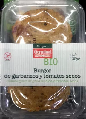 Burger de garbanzos y tomates secos Germinal Bio 180 g, code 8001091000452