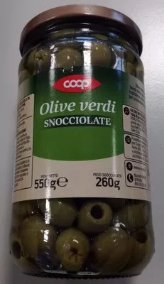 Olive verdi snocciolate COOP 550g, code 8001120774095