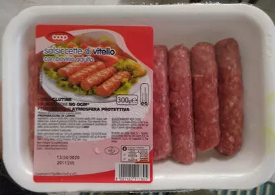 salsiccette di vitello con bovino adulto coop 300 g, code 8001120917805