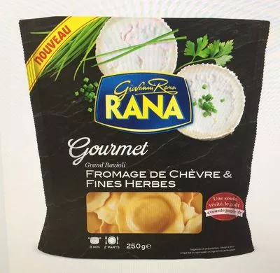 Gourmet Grand Ravioli Chèvre Fines Herbes Giovanni rana 250g, code 8001665703574