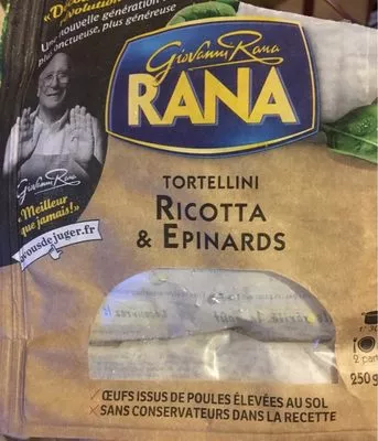 Tortellini ricotta & epinard Rana , code 8001665704434