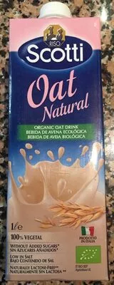 Scotti Organic Oat Drink Scotti, Riso Scotti 1 L e, code 8001860252846