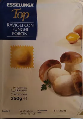 ravioli con funghi porcini Esselunga 250 g, code 8002330119126