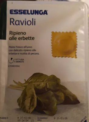 ravioli ripieni alle erbette Esselunga 250 g, code 8002330126537