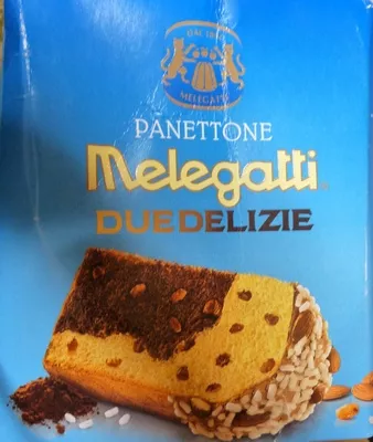 Melegatti Panettone due delizie Melegatti, Melegatti SpA Via Monte Carega 23 37057 San Giovanni Lupatoto VR Italy 750 g, code 8002630008311