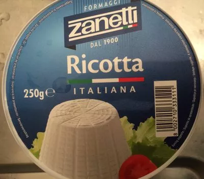 Ricotta Zanetti 250 g, code 8002710333111