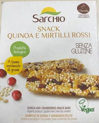 Snack Quinoa e Mirtilli Rossi Sarchio , code 8003712009530