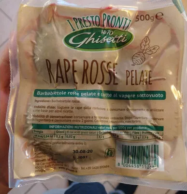 rape rosse pelate ghisetti, i presto pronti 500 g, code 8004458110689