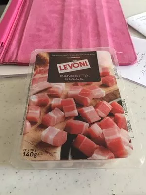 Pancetta Dolce A Cubetti Levoni 140 GR.  , code 8004767003313