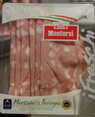 Mortadella Bologna Montorsi 120 g, code 8005153004327