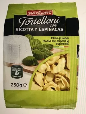 Tortellini con ricotta y espinacas Pagani , code 8005180060259