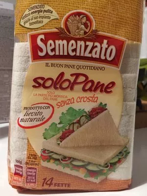 Solo Pane Senza Crosta Semenzato Grf, Semenzato Grand Frais, Semenzato 370 g e, code 8006227000856