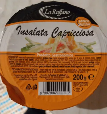 insalata capricciosa la ruffano, Santori & schiliró 200 g, code 8007004000205