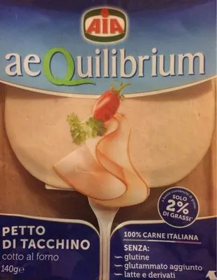 Aequilibrium petto di tacchino cotto al forno AIA 140 g, code 8008110258634