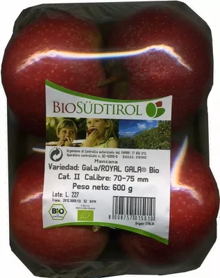 Manzanas Variedad Gala Bio Südtirol 600 g, code 8008757015010