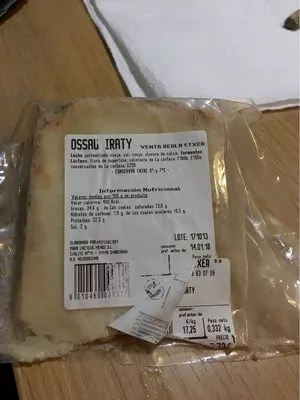 Ossau iraty Venta Beola , code 8010460000337