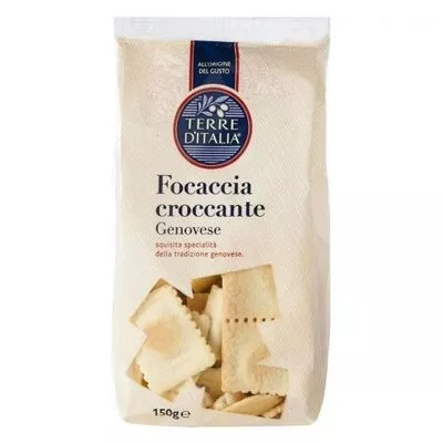 Focaccia croccante trozos terre d'italia,  Terre ditalia 150 g, code 8012666502370