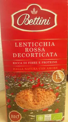 Lenticchia rossa decorticata Bettini 250 g, code 8013799003062