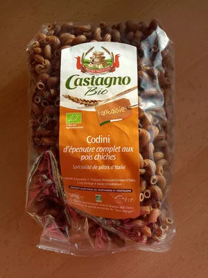 Codini d'épeautre complet aux pois chiches Castagno bio 500 g, code 8013885052110