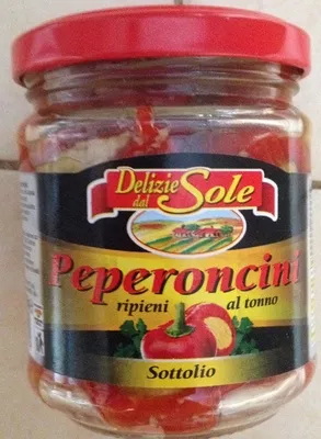 Peperoncini ripieni al tonno sottolio Delizie dal sole 190 g, code 8017596060709