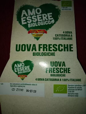 Uova fresche biologiche Amo Essere Biologico 230 g, code 8017596071293