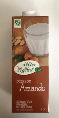 Boisson Amande Délice Végétal bio, Délice Végétal 1 L e, code 8019428008088