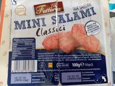 mini salamini la fattoria 100 g, code 8019730070360